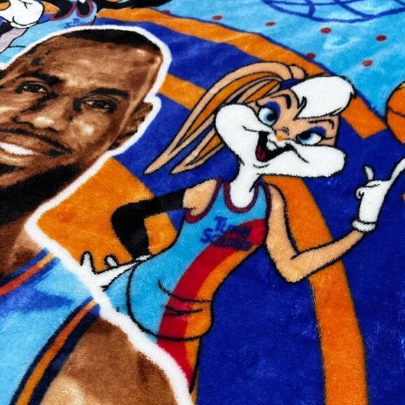Space jam fleece throw blanket Michael Jordan looney Tunes - Picture 8 of 10